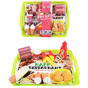 77-1133 Happy Burger Δίσκος Σερβιρίσματος 19 τεμ 35x5x26cm χονδρική, Παιχνίδια χονδρική