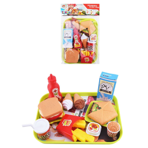 77-1134 Happy Burger Δίσκος Σερβιρίσματος 24 τεμ 19x26cm χονδρική, Παιχνίδια χονδρική