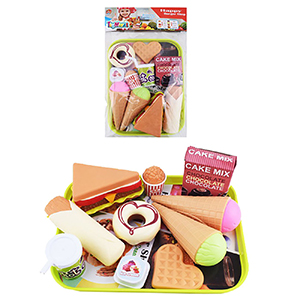 77-1135 Happy Burger Δίσκος Σερβιρίσματος 18 τεμ 19x26cm χονδρική, Παιχνίδια χονδρική