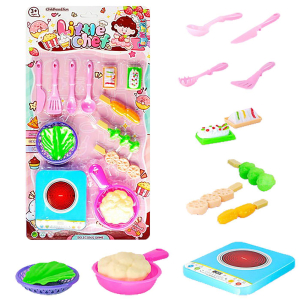 77-1229 Κουζινικά Καρτέλα Little Chef 16 τεμ 23x43cm χονδρική, Παιχνίδια χονδρική
