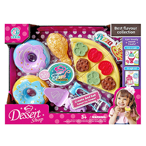 77-1266 Desert Shop Πίτσα & Ντόνατς 27x20x5cm χονδρική, Παιχνίδια χονδρική