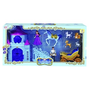 77-950 ΚΑΣΤΡΟ ΑΜΑΞΑ & ΖΕΥΓΑΡΙ, ΜΕ ΦΩΣ & ΜΟΥΣΙΚΗ 52x26cm χονδρική, Παιχνίδια χονδρική