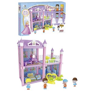 77-984 ΣΠΙΤΙ DREAM VILLA 85 ΤΕΜ ΜΕ 4 ΦΙΓΟΥΡΕΣ 52x37cm χονδρική, Παιχνίδια χονδρική