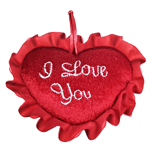 79-490 Καρδιά Λούτρινη 'i Love you 'με Σούρα 9x7cm χονδρική, Βαλεντίνου χονδρική