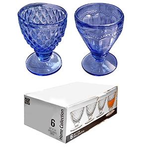 80-1932 Μπωλ Κολωνάτα Χρωματιστά 6τεμ 13x9cm   220ml χονδρική, Είδη Σπιτιού χονδρική