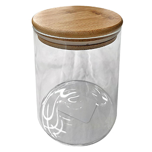 80-1945 ΒΑΖΟ Borosilicate ΜΕ ΚΑΠΑΚΙ ΑΣΦΑΛΕΙΑΣ ΞΥΛΙΝΟ 750ml   12,5x10,5cm χονδρική, Είδη Σπιτιού χονδρική