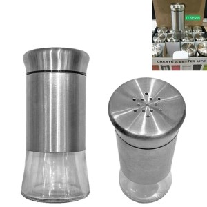 80-1950 ΑΛΑΤΙΕΡΑ ΜΠΑΧΑΡΙΕΡΑ INOX- ΓΥΑΛΙ 11,5x5cm χονδρική, Είδη Σπιτιού χονδρική
