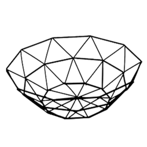 80-2051 ΚΑΛΑΘΙ ΜΕΤΑΛΛΙΚΟ ΒΑΘΥ 27x25,5x9cm χονδρική, Πασχαλινά χονδρική