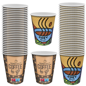 80-2086 Ποτήρι Χάρτινο 12oz 50τεμ 400ml (12oz), 11x9cm χονδρική, Είδη Σπιτιού χονδρική