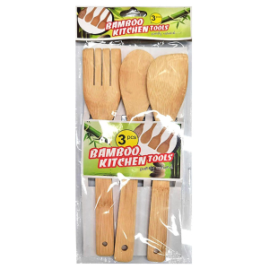 80-2113 Κουτάλες Bamboo σετ=3 τεμ 28cm χονδρική, Είδη Σπιτιού χονδρική
