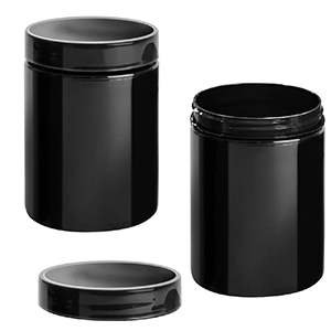 80-2129 Βάζο Πλαστικό Μαύρο Βιδωτό 12x8,5cm χονδρική, Είδη Σπιτιού χονδρική