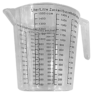 80-275 Δοσομετρητής Πλαστικός με Λαβή 1,5L χονδρική, Είδη Σπιτιού χονδρική