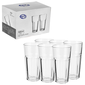 80-316 Ποτήρι Νερού Μεγάλο σετ=6τεμ 14x7cm  340mL χονδρική, Είδη Σπιτιού χονδρική