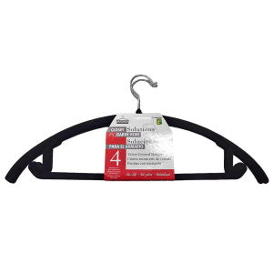 81-1041 Κρεμάστρα Βελουτέ Μαύρη 46x21cm χονδρική, Είδη Σπιτιού χονδρική