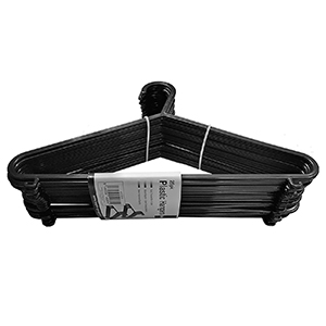 81-891 ΚΡΕΜΑΣΤΡΑ ΡΟΥΧΩΝ ΠΛΑΣΤΙΚΗ ΜΑΥΡΗ 37x20cm χονδρική, Είδη Σπιτιού χονδρική