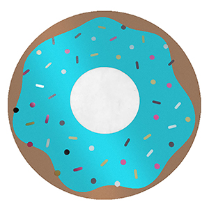 81-892 Σουπλά Στρογγυλό Καρπούζι, Donut Φ38cm χονδρική, Είδη Σπιτιού χονδρική