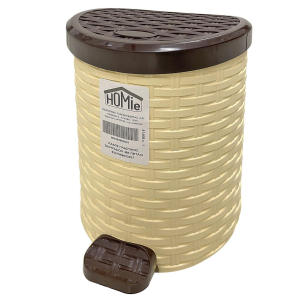 81-939 ΚΑΔΟΣ ΠΛΑΣΤΙΚΟΣ RATTAN ΜΕ ΠΕΝΤΑΛ 25x22x19cm 5,5L χονδρική, Είδη Σπιτιού χονδρική