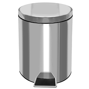 81-971 Κάδος Απορριμάτων Inox με Πεντάλ 5l 5Lt (27x20,5cm) χονδρική, Είδη Σπιτιού χονδρική