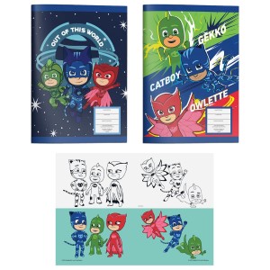 84-336 ΤΕΤΡΑΔΙΟ 40 ΦΥΛΛΩΝ PJ MASKS 17x25cm χονδρική, Σχολικά χονδρική
