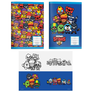 84-342 ΤΕΤΡΑΔΙΟ 40 ΦΥΛΛΩΝ BRAWL STARS 17x25cm χονδρική, Σχολικά χονδρική