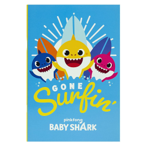 84-343 ΤΕΤΡΑΔΙΟ 40 ΦΥΛΛΩΝ BABY SHARK 17x25cm χονδρική, Σχολικά χονδρική
