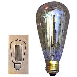 88-410 Λάμπα Ντεκόρ Edison Vintage St64 e27 40w 230v Θερμός Φωτισμός 180o  χονδρική, Είδη Σπιτιού χονδρική