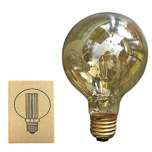 88-416 ΛΑΜΠΑ ΝΤΕΚΟΡ EDISON VINTAGE ΜΠΑΛΑ G80 E27 40W 230V ΘΕΡΜΟΣ ΦΩΤΙΣΜΟΣ 180o Φ80mm χονδρική, Είδη Σπιτιού χονδρική
