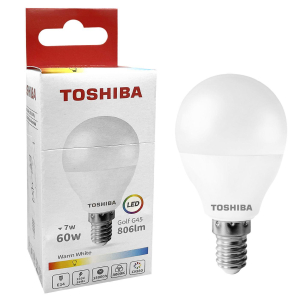 88-451 Λάμπα led Toshiba για Ντουί e14 Θερμό Λευκό 230v N_std g45 e14 7w 3000k Γωνία Δέσμης 180 Μοίρες  χονδρική, Είδη Σπιτιού χονδρική