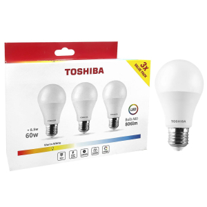 88-454 Λάμπες led Toshiba σετ=3 τεμ N_3pack a60 e27 8,5w 3000k  χονδρική, Είδη Σπιτιού χονδρική