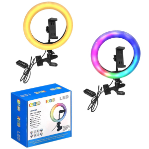 89-33 Φωτιστικό Δαχτυλίδι με usb led Λευκό & Πολύχρωμο φως ø20cm χονδρική, Ψιλικά χονδρική