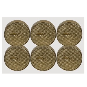 93-134 ΡΕΣΩ ΧΡΥΣΟ ΣΕΤ=6ΤΕΜ 4x1.5cm χονδρική, Χριστουγεννιάτικα χονδρική