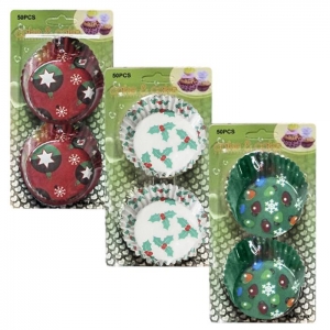 93-1381 CUPCAKE ΧΑΡΤΙΝΑ ΧΡΙΣΤΟΥΓΕΝΝΩΝ  ΣΕΤ=100ΤΕΜ  Φ11cm χονδρική, Χριστουγεννιάτικα χονδρική