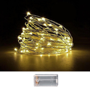 93-1406 50 Microled Μπαταρίας Copper Λευκά Σταθερά  χονδρική, Χριστουγεννιάτικα χονδρική