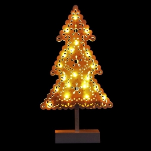 93-1715 ΔΕΝΤΡΟ ΠΛΑΣΤΙΚΟ ΕΠΙΤΡΑΠΕΖΙΟ  20LED Υ:38cm χονδρική, Χριστουγεννιάτικα χονδρική
