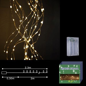 93-2223 ΛΑΜΠΑΚΙΑ ΜΠΑΤΑΡΙΑΣ 50 ΛΕΥΚΑ micro LED ΚΛΑΔΙ  χονδρική, Χριστουγεννιάτικα χονδρική