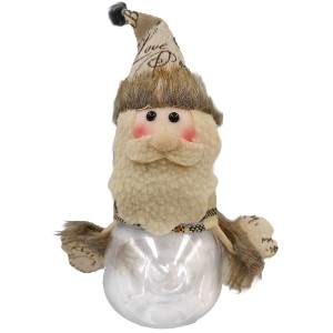 93-2290 ΒΑΖΟ ΠΛΑΣΤΙΚΟ ΜΕ XMAS ΦΙΓΟΥΡΑ ~14x8cm χονδρική, Χριστουγεννιάτικα χονδρική