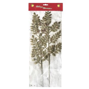 93-2307 ΚΛΑΔΙΑ ΧΡΥΣΑ ΜΕ ΠΟΥΛΙΕΣ ΣΕΤ=2ΤΕΜ 47cm χονδρική, Χριστουγεννιάτικα χονδρική