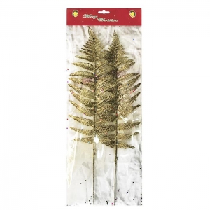 93-2308 ΚΛΑΔΙΑ ΧΡΥΣΑ ΜΕ ΠΟΥΛΙΕΣ ΣΕΤ=2ΤΕΜ 46cm χονδρική, Χριστουγεννιάτικα χονδρική