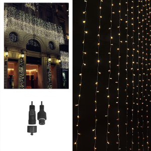 93-2379 100 led Λευκά Εξωτερικά Κουρτίνα-Επέκταση l. V. (δεν Περιέχεται ο Μετασχηματιστής)  χονδρική, Χριστουγεννιάτικα χονδρική