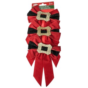 93-2419 ΦΙΟΓΚΟΙ SANTA ΜΙΚΡΟΙ ΣΕΤ=3ΤΕΜ 10x20cm χονδρική, Χριστουγεννιάτικα χονδρική