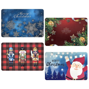 93-2427 Χαλάκι Εξώπορτας Βαρύ Xmas 58x38cm χονδρική, Χριστουγεννιάτικα χονδρική
