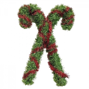 93-2458 ΜΠΑΣΤΟΥΝΙΑ XMAS ΔΙΑΚΟΣΜΗΤΙΚΟ TINSEL 38x26cm χονδρική, Χριστουγεννιάτικα χονδρική