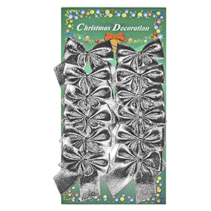 93-253 GLOSSY BOWS SET=12 PCS χονδρική, Christmas Items χονδρική