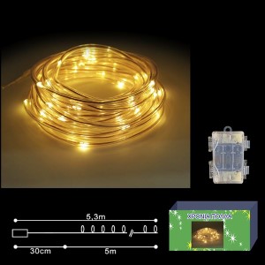 93-2564 ΦΩΤΟΣΩΛΗΝΑΣ microLED ΛΕΥΚΟΣ 5m χονδρική, Χριστουγεννιάτικα χονδρική