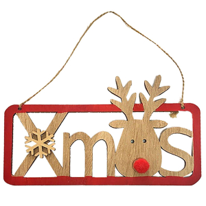 93-2717 Πινακίδα Xmas Τάρανδος 18x11cm χονδρική, Χριστουγεννιάτικα χονδρική