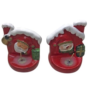 93-2739 ΣΠΙΤΑΚΙ ΠΗΛΙΝΟ 7x5,5cm χονδρική, Χριστουγεννιάτικα χονδρική