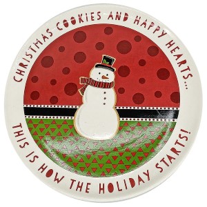 93-2769 ΠΙΑΤΕΛΑ XMAS ΚΕΡΑΜΙΚΗ Φ25,5cm χονδρική, Χριστουγεννιάτικα χονδρική