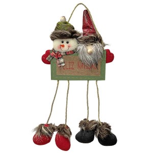 93-2772 ΚΟΥΚΛΑΚΙΑ XMAS ΣΕ ΠΙΑΝΚΙΔΑ 45x28cm χονδρική, Χριστουγεννιάτικα χονδρική