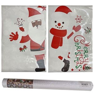 93-2793 ΑΥΤΟΚΟΛΛΗΤΟ ΒΙΤΡΙΝΑΣ XMAS ΡΟΛΟ=55x38cm χονδρική, Χριστουγεννιάτικα χονδρική