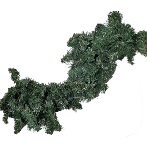 93-2857 ΓΙΡΛΑΝΤΑ ΠΡΑΣΙΝΗ ΣΚΛΗΡΗ ΑΠΛΗ Φ20cm, Υ:2m χονδρική, Χριστουγεννιάτικα χονδρική